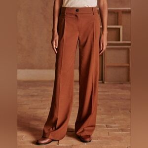 Sezane Giacomo Terracotta Trousers 36